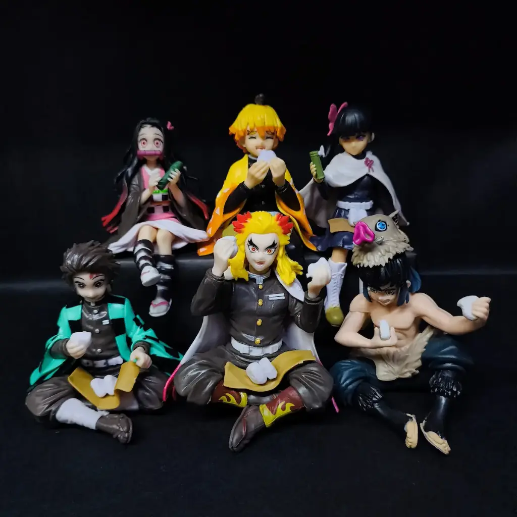 Demon Slayer - 6 Figure Set -  (12–15 cm)