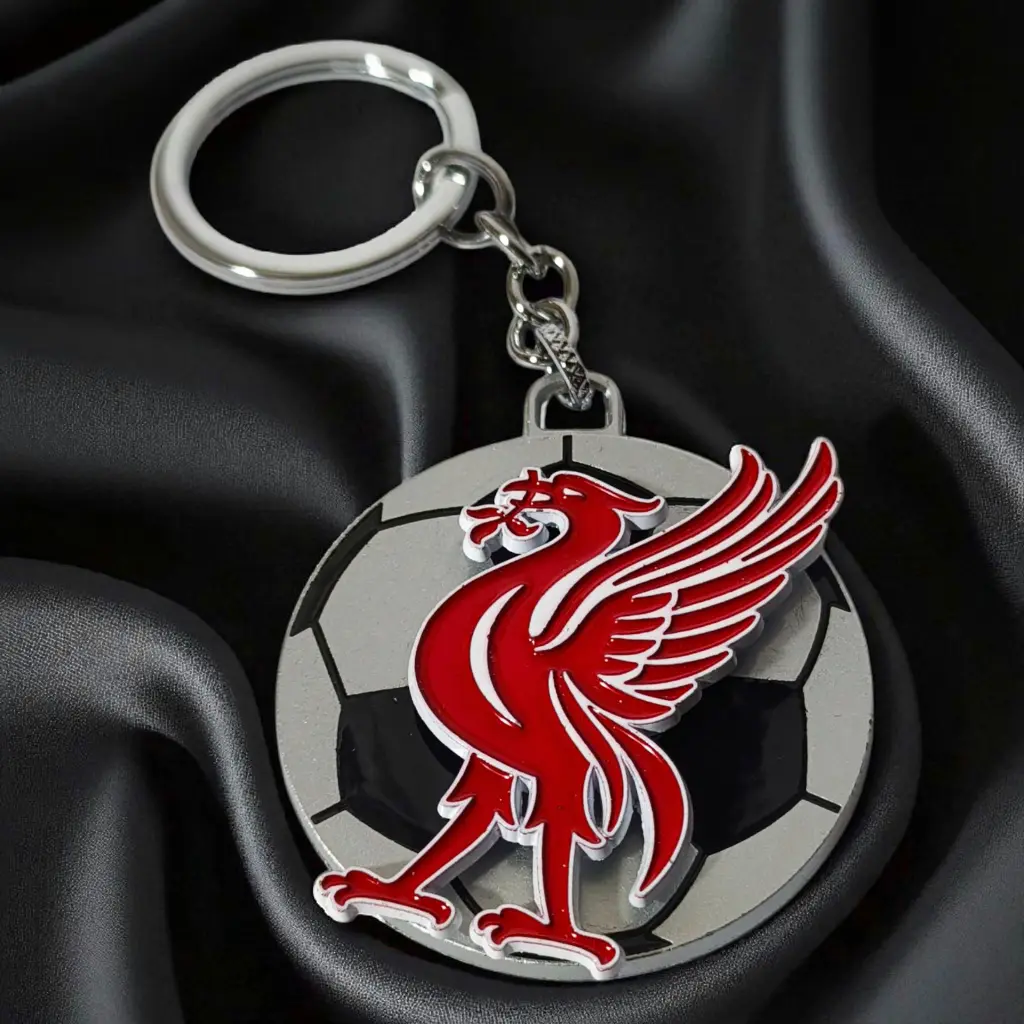 L.F.C. Bird Metal Spinner Keychain