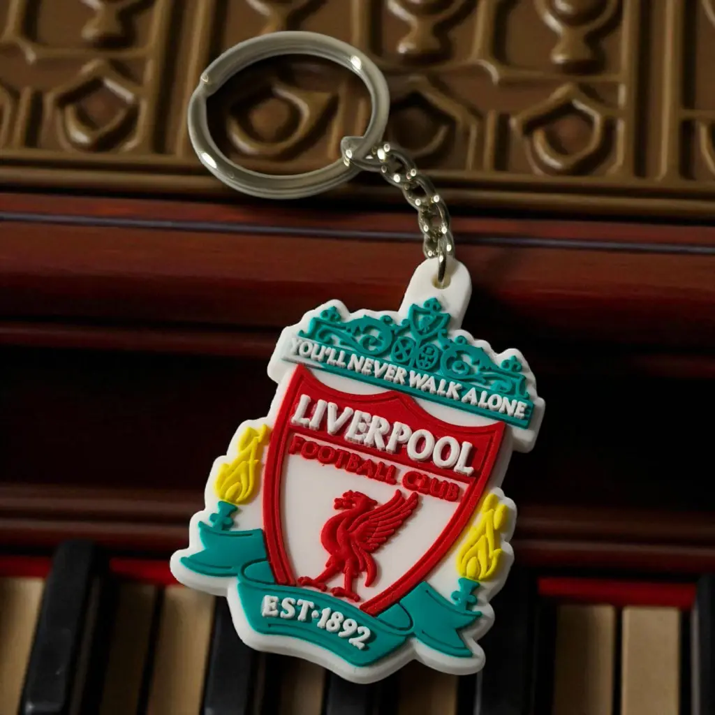 Liverpool Rubber & Bird Metal Keychain Combo