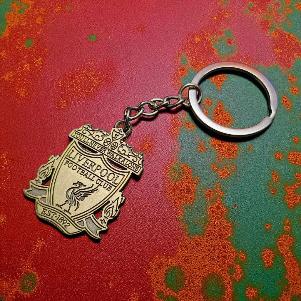 Liverpool 90s Metal Keychain