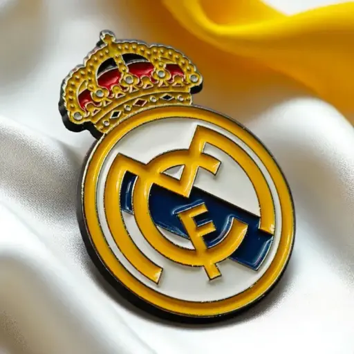 Real Madrid Logo Metal Dot Badge